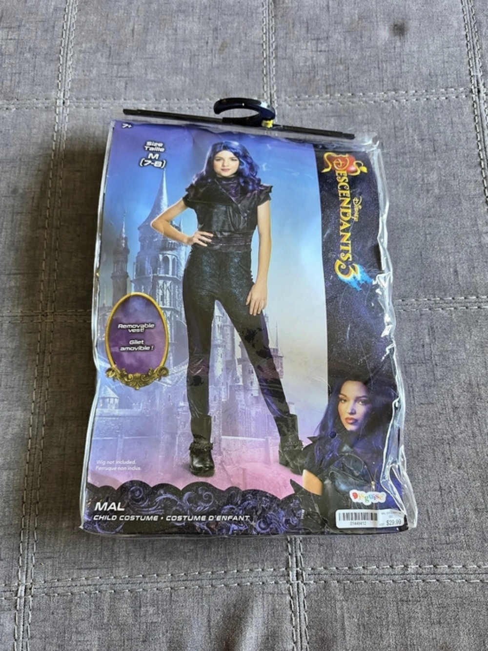 Disney Descendants 3 Mal Deluxe Child Costume Black & Purple Medium